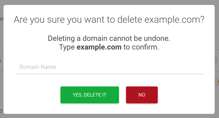 Add, Edit or Delete Domains